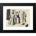 thumbnail image 2 of Karl Wiener 18x14 Black Modern Framed Museum Art Print Titled - Without Title (Two Women, One Man), 2 of 5