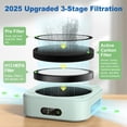 thumbnail image 3 of Purificador de aire TDBYWAE H13 True HEPA 600 m² con cable USB verde, 3 of 9