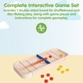 thumbnail image 2 of PlanToys® 2-in-1 Wooden Shuffleboard & Disc Flicking Game | Reversible Tabletop Game for Kids | Indoor Montessori Toy for Toddlers & Preschoolers | Eco-Friendly STEM Learning Game for Ages 3+, 2 of 9