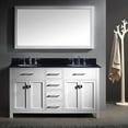 thumbnail image 4 of Virtu Caroline 60'' Double Bathroom Vanity Set with Black Galaxy Top and Mirror, 4 of 5