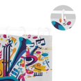 thumbnail image 5 of Yayeee Shower Curtain with Hooks 72"x72" Waterproof Fabric Bathroom Hanging Decor, Musical Pattern, 5 of 5