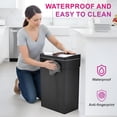 thumbnail image 3 of PayLessHere 13 Gallon 50 L Trash Can with Lid Plastic Kitchen Trash Bin Automatic Touch Free Motion Sensor Trash Can (1, Black), 3 of 7