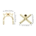 thumbnail image 2 of Luxshiny 2Pcs American-style Pool Stick Rack Copper Cue Competitive Environments Billiards, 2 of 8