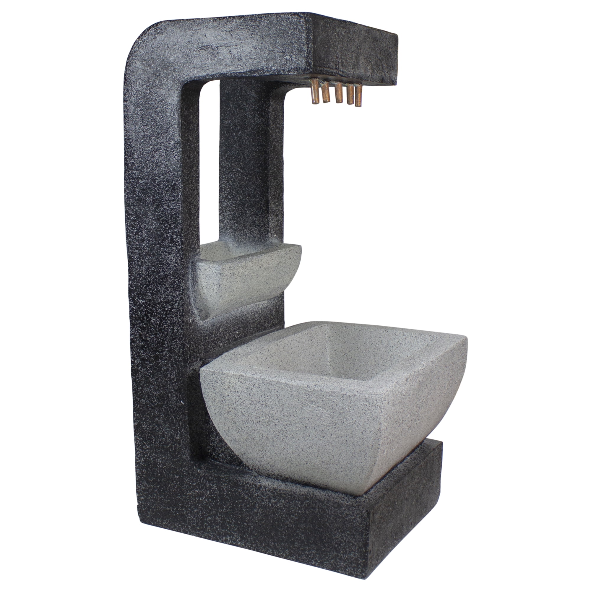 Northlight LED Lighted Rainfall Outdoor Water Fountain with Planter - 26"