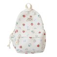 thumbnail image 1 of Mochila Con Fresa Japonés Pequeña Y Fresca para Estudiantes Secundaria Mujer () Blanca, 1 of 9