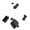 Black, variant on Single Head Catches Closures Glass Door Hinge Clamp Push To Open Touch Latches Furniture Hardware