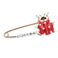 thumbnail image 1 of 2xLarge Esmalte Ladybird Bug Insecto Broche De Seguridad Para Mujer Joyería De Moda Sunnimix Pasador de seguridad de mariquita esmaltada, 1 of 8