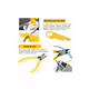 thumbnail image 4 of Kit De Pinzas Ponchadora De Cable Crimpadora Rj45 Cat5/6 negro amarillo, 4 of 5