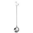 thumbnail image 3 of Lubelski Coffee Spoon Cat Pattern Long Handle Comfortable Grip Mirror Polishing Multi-use Tableware Food Grade Stainless Steel Dessert Spoon Fork Stirring Tool Kitchen Supplies, 3 of 8