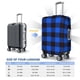 thumbnail image 4 of Fotbe Buffalo Plaid Blue Black Funda Protectora para Equipaje, Antirrayones y Resistente a la Suciedad, Compatible con Maletas de 18 a 32 Pulgadas-X-Large, 4 of 7
