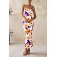 thumbnail image 4 of Vestido largo PRETTYGARDEN 2025 para mujer, con estampado floral, blanco, XL, 4 of 8