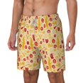 thumbnail image 2 of Uemuo Halloween Elements Pattern Mens Swim Trunks Quick Dry Board Shorts with Mesh Lining, Stretch Beach Shorts Quick Dry No-Chafing Board Shorts-3X-Large, 2 of 9