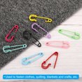 thumbnail image 5 of Uxcell Safety Pins 1.57 Inch Large Metal Sewing Pins Light Pink 24Pcs, 5 of 5