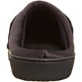 thumbnail image 3 of isotoner Womens Microterry Pillowstep Slippers with Satin Cuff BLK-8/9, 3 of 7