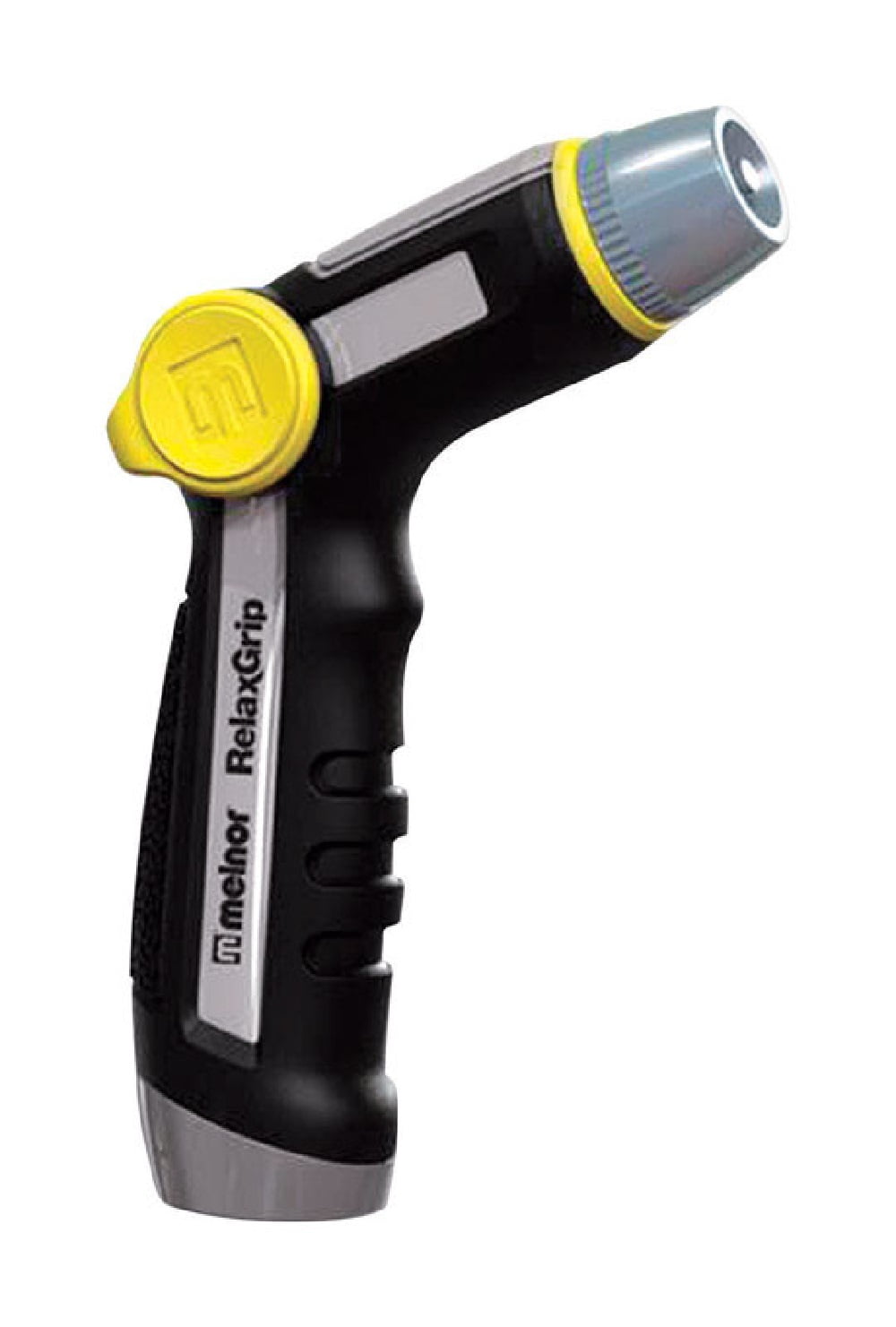 Melnor R550 RelaxGrip Adjustable Metal Hose Nozzle, Black / Yellow