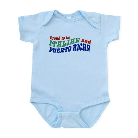 

CafePress - Proud Italian Puerto Rican Infant Bodysuit - Baby Light Bodysuit Size Newborn - 24 Months