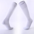 thumbnail image 2 of FhsagQ Socks Men Socks Plus Size Adult Soccer Socks Solid Color Long Comfortable Breathable Non Men Socks Exposed Nipple Socks for Men Crotchless Socks White One Size, 2 of 4