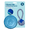 Blue, variant on Vibrant Life Pink and White Ball, Rope, and Flying Disc Dog Toy Set, 3 Pieces, Chew Level 2