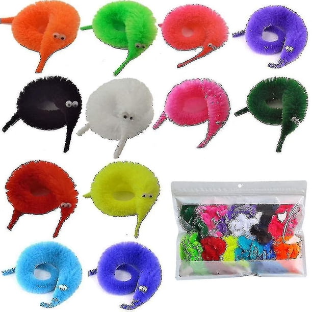 Juguetes Mágicos YONGSHENG 60 Piezas con Forma de Gusano Retorcido 12 Colores