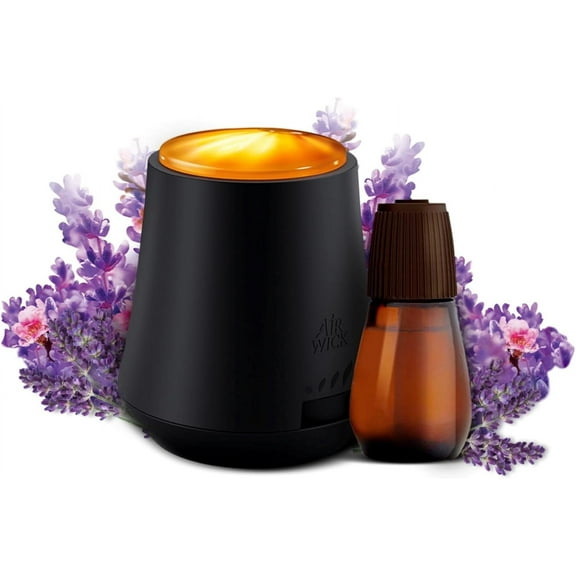 Essential Mist Starter Kit, Diffuser   1 Refill, Lavender and Almond Blossom, Air Freshener, Essential Oils