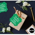 thumbnail image 6 of Inkdotpot Real Silver Foil Bracket Shape Paper Hang Tags Good Bye Tension Hello Pension Retirement Favor Tags Pack Of 100, 6 of 7