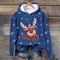 thumbnail image 2 of Futezty Christmas Hoodies for Women Fashion Graphic Sweatshirts Casual Long Sleeve Hooded Girls Teen, 2 of 4