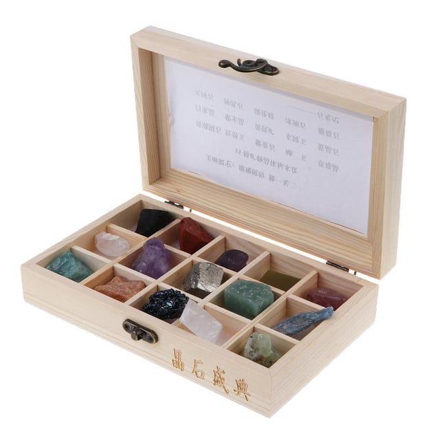 Tachiuwa Kit de Science Géologique - 15 Pcs Collection Éducative sur Roches et Minéraux