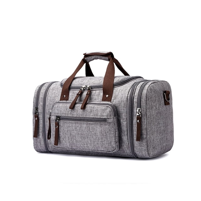 Minnieouse Bolsa de gimnasio cómoda y práctica para todos los elementos esenciales del entrenamiento, bolsa de viaje de gran capacidad Bolsas de mensajero y de hombro gris