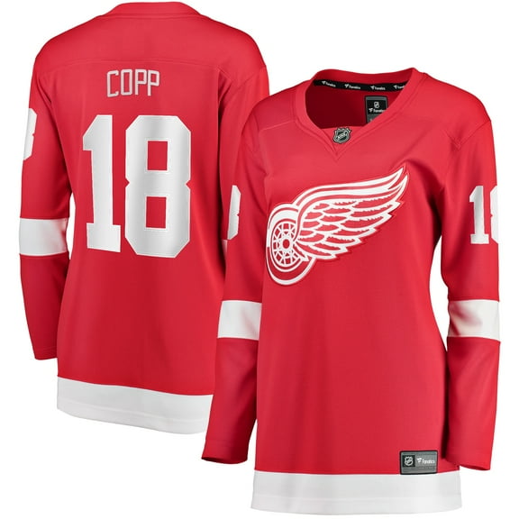 Women's Fanatics Andrew Copp Red Detroit Red Wings Home Breakaway Player Jersey