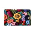 thumbnail image 2 of SIfdSeng Get it Fast Floral Velvet Door Mat Luxe Wool Rug for Entryway & Bathroom (Dirt & Durable), 2 of 6
