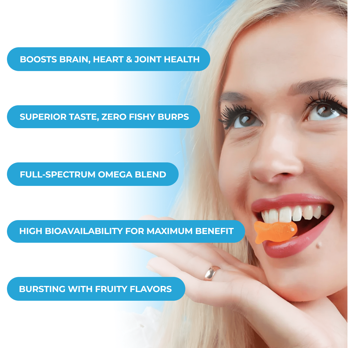 LIVS Omega 3 Gummies for Adults with Flaxseed Oil (Omega 3, 6, 9) – Heart Health, Brain Function, Joint & Eye Support for Women & Men - 80 Count