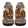 thumbnail image 4 of Jeiento Southwest Aztec Horse Car Seat Covers Breathable Front Seat Covers Easy Installation Interior Auto Accessories Universal Fit Most Cars SUV, 4 of 7