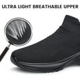 thumbnail image 5 of Mens Walking Shoes Sock Casual Fashion Sneakers Comfortable Slip On Air Cushion Workout Athletic Gym Running Shoes, 5 of 7