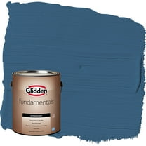Glidden Fundamentals Chinese Porcelain / Blue Flat Exterior Paint, 1 Gallon
