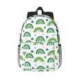 thumbnail image 1 of Disketp St. Patrick's Day rainbows Mochila Escolar de 15 Pulgadas, Mochila Ligera para Estudiantes, Viajes y Trabajo, Cómoda y Resistente para el Uso Diario, 1 of 6
