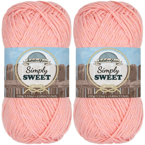 Simply Sweet Yarn - 2 Skeins - Peach - Color 501