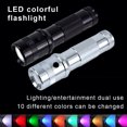 thumbnail image 1 of Flashlight Color Changing Adjustable Cordless Torch Lantern Camping Hiking Light Battery Operated Handheld Night Safety Lamp Silver, 1 of 7
