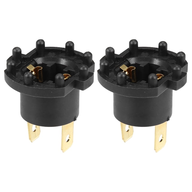 Portalámparas de luz baja para faros delanteros B28V510A3 para Mazda 3 2004-2009 plástico negro (juego de 2)