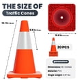 thumbnail image 2 of Traffic Cone, Anti-Slip Foot Pads, Bulk Packaging, Orange Barrier Cone, PVC Road Cone, Sports Facility, Construction Safety, Training Session, 2 of 8