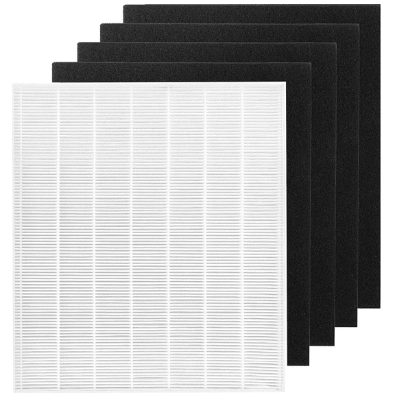 Goodsby Replacement H13 True HEPA Filters Pack for Coway Air Purifier AP1512HH AP-1512HH-FP AP-1518R AP-1519P and Airmega 200M, 1x True HEPA Filter and 4x Activated Carbon Pre Filters #3304899