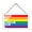 A, variant on HOARBOEG Rainbow Wood Sign for Equality Month - Multicolored Wooden Door Wall Decor Board with Welcome Message, Indoor Outdoor Decoration for Pride Month Home Garden Party Decorations