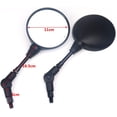 thumbnail image 3 of Motorcycle Rear View Side Mirrors mm Chrome for Honda Sports Bike Suzuki Scooter Cruiser, 3 of 7