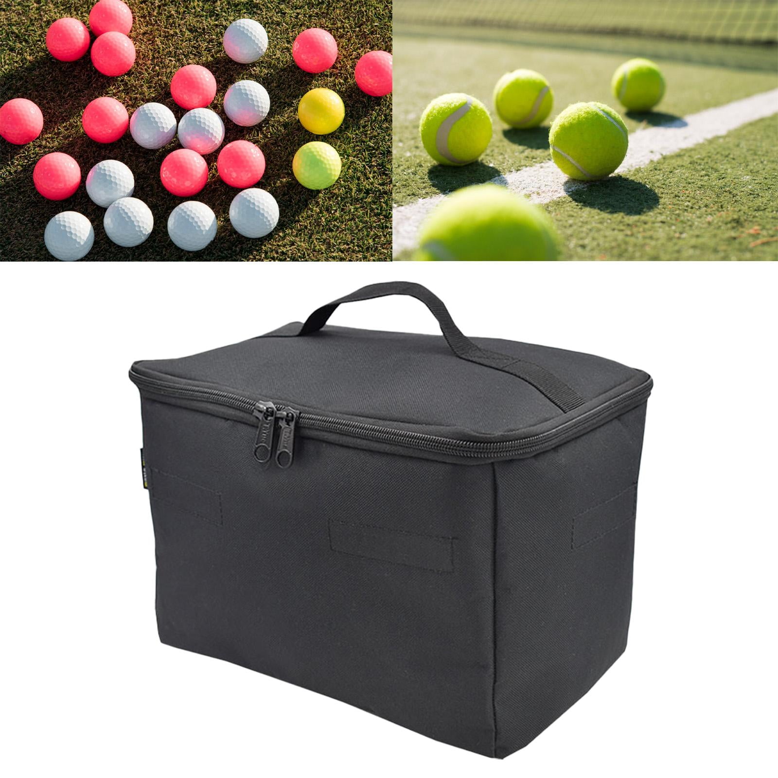 harayaa Bag Holder, Ball Collection Container with Zipper, Pickleball Collection Basket, Funnel Container for Golf Balls And Badminton Balls