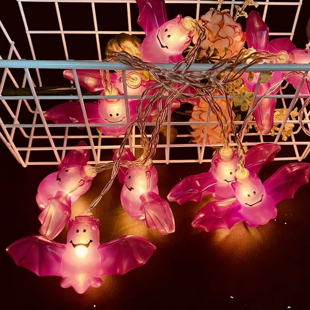 Bat Light String Halloween Decoration Lights With LED Beads for Patio House Bedroom Parlor Halloween Decor