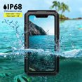 thumbnail image 3 of iPhone 11 Pro Coque Étanche en Métal Robuste avec Écran Intégré Protection Complète Antichoc Antichoc Robuste Grade Militaire, Noir, 3 of 8