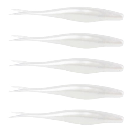 Youthyao 5Pcs Soft Lures Baits Floating Lures Split Tail Swimbaits Fishing Tackle Lures Artificial Fishing Baits Enduring