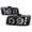 Black, variant on Halo LED Projector Headlights for 03 to 06 Chevrolet Silverado, 10 x 18 x 21 in. - Chrome