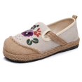 thumbnail image 2 of Zapatos planos de algodón con bordado a mano a juego de colores para mujer Wmkox8yii FOPL1148, 2 of 4