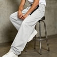 thumbnail image 5 of StSilkitty Mens Casual Pants Elastic Waist Baggy Wide Leg Pants Lightweight Soft Breathable Trousers with Pockets, 5 of 9