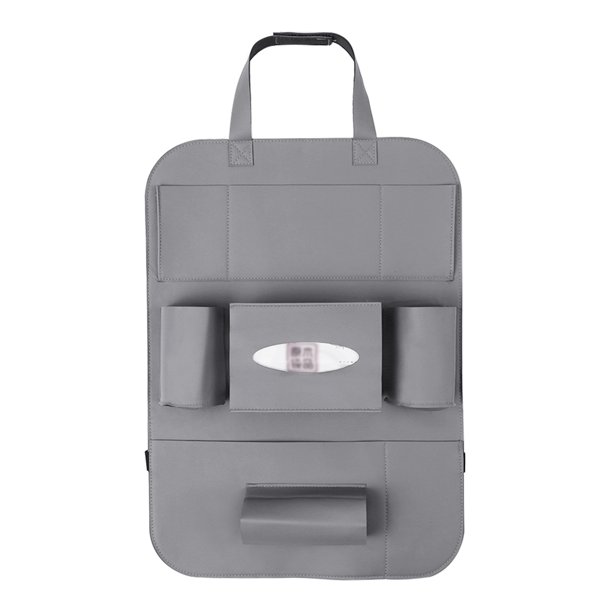 Pu Asiento de coche de cuero trasero organizador caja de almacenamiento de asiento trasero Abanopi Organizador de asientos